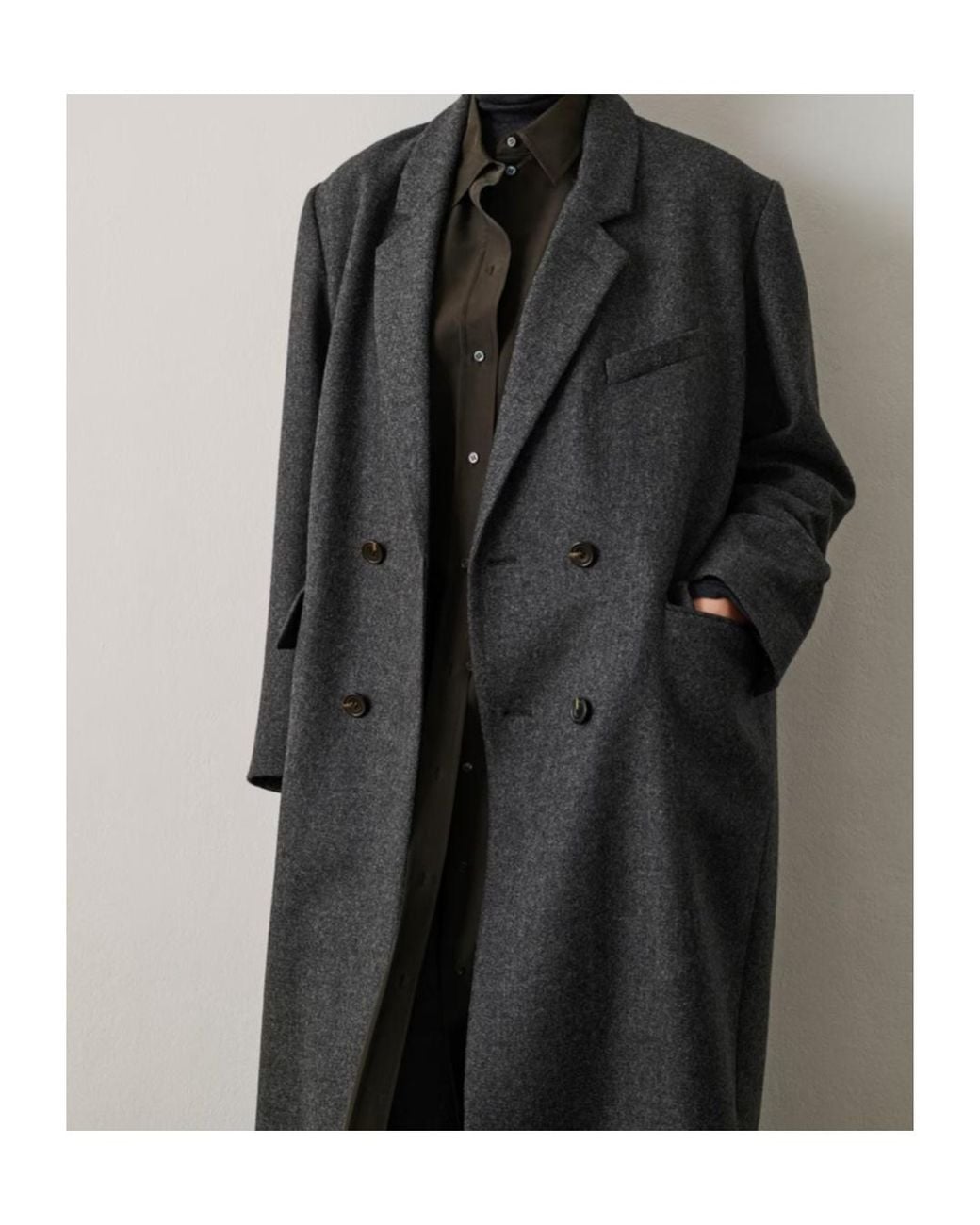Soeur Black Double-Breasted Coat