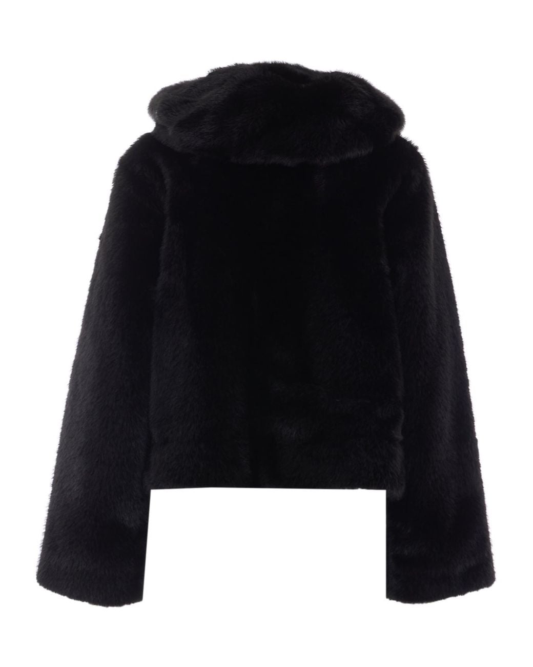 Liu Jo Black Reversible Faux Fur Hooded Jacket