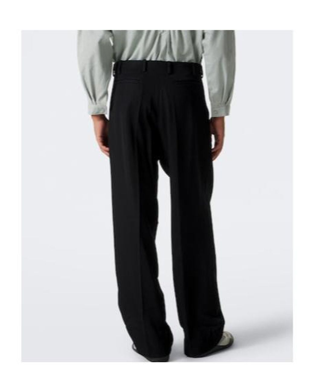 Kiko Kostadinov Black Wide-Leg Casual Trousers for men