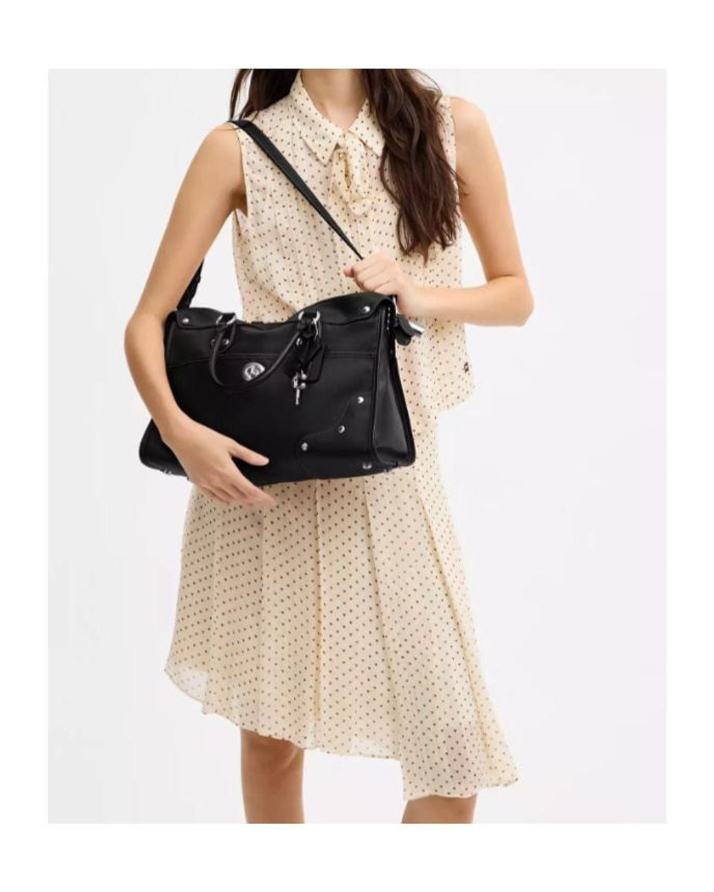 COACH Black Rhyder Satchel Bag 38