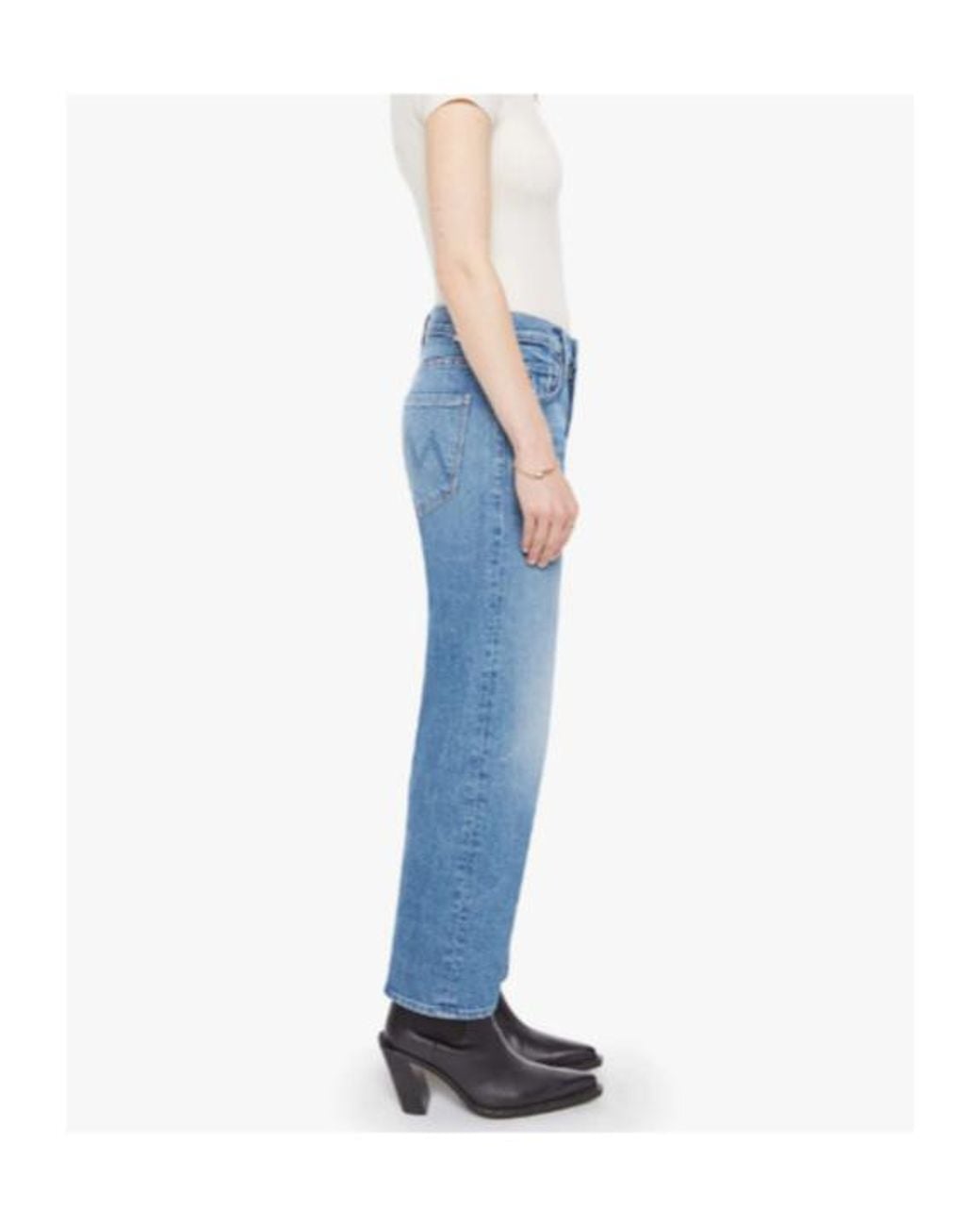 Mother Blue The Newbie Ankle Jeans