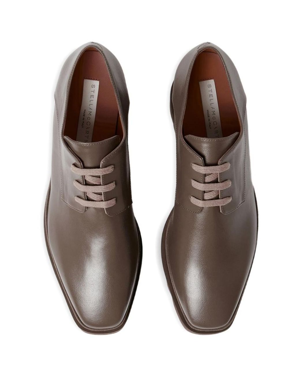 Stella McCartney Brown Elyse Lace-Up Derby Shoes