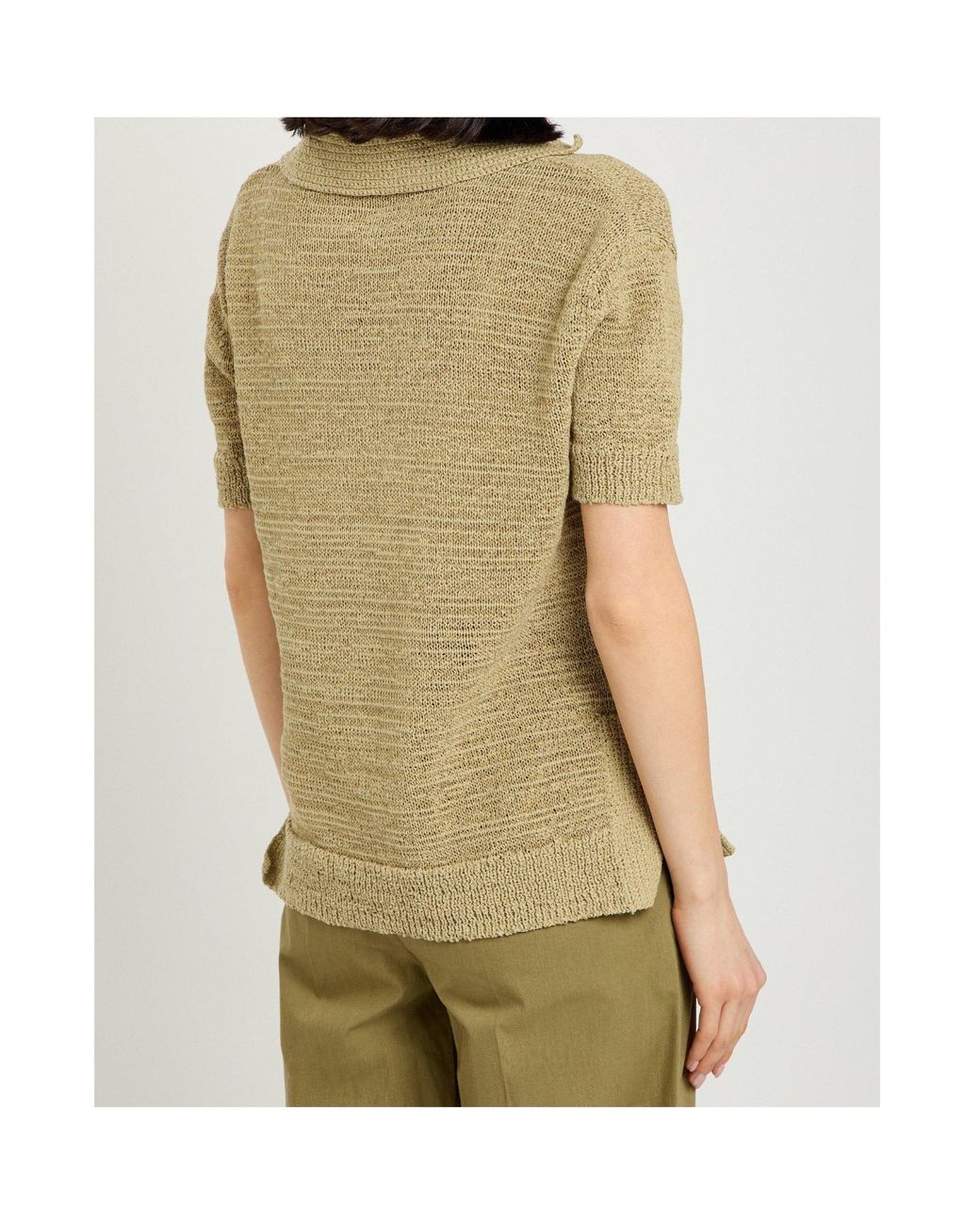 Joseph Natural Polo Collar Sweater