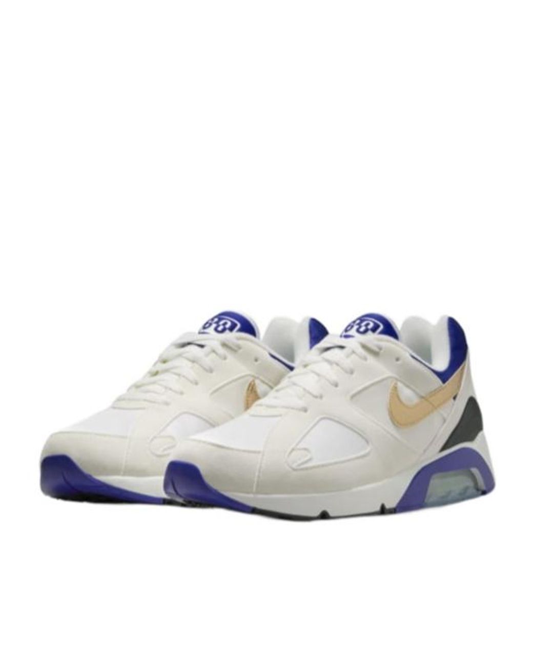 Nike Blue Air Max 180 Ultramarine Logo Patch Sneakers for men