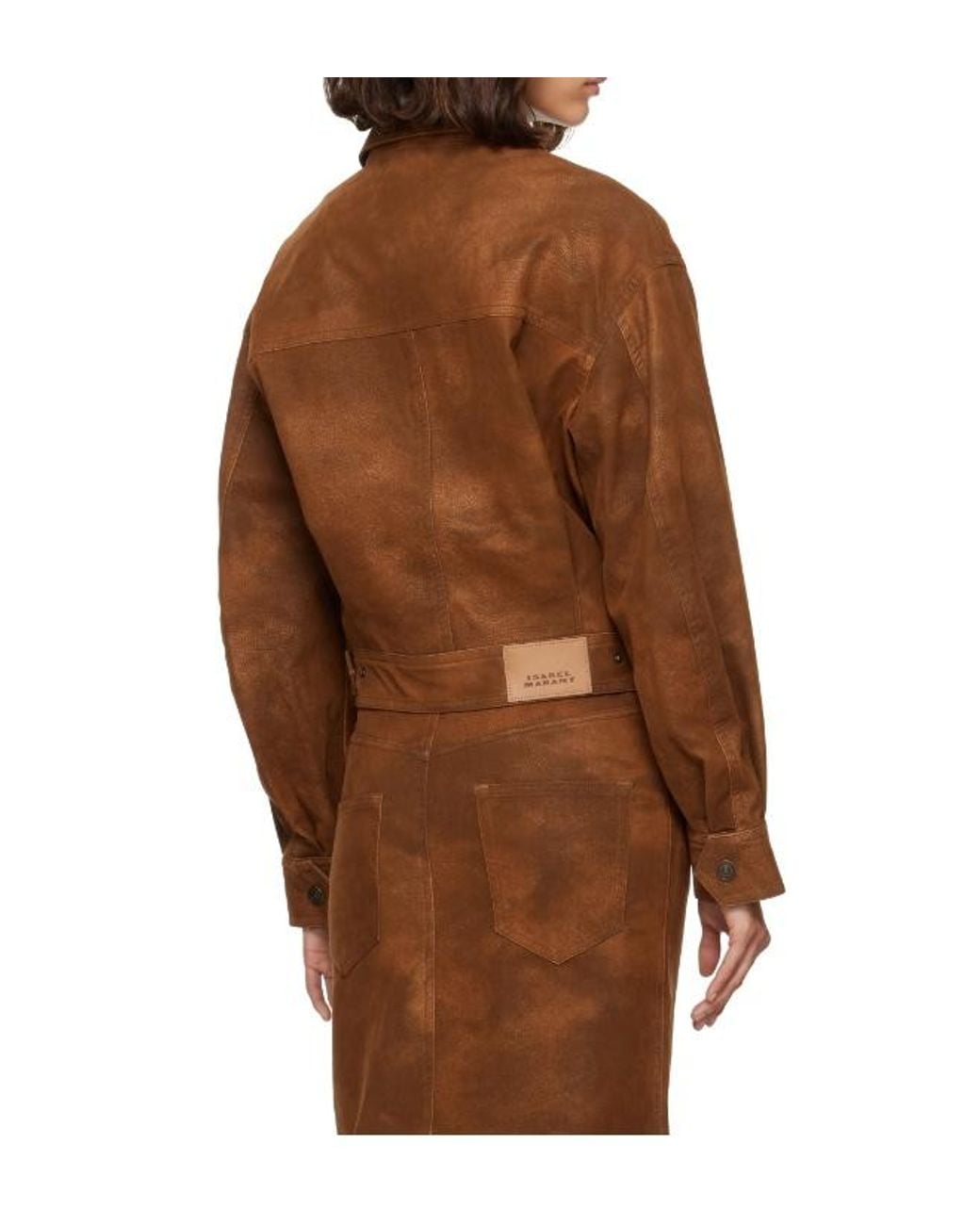 Isabel Marant Brown Long-Sleeve Casual Jacket