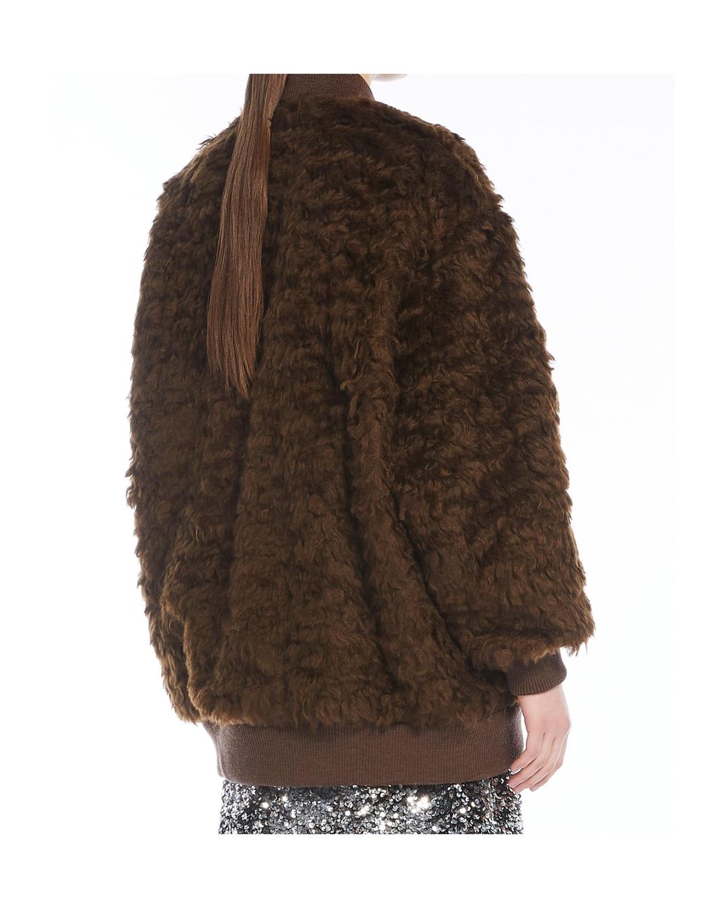 Weekend by Maxmara Brown Teddy Bomber Jacket