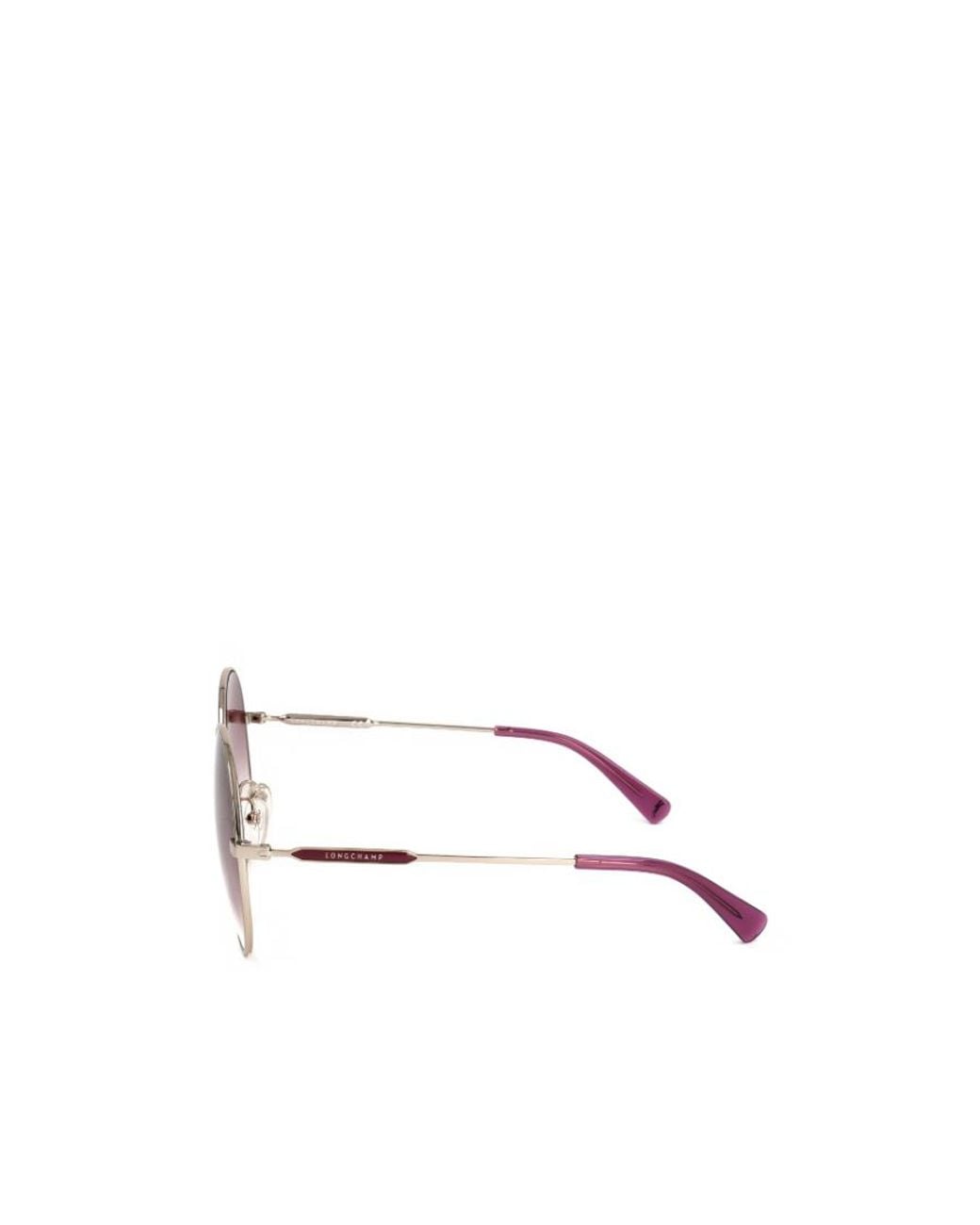 Longchamp Pink Round Frame Sunglasses