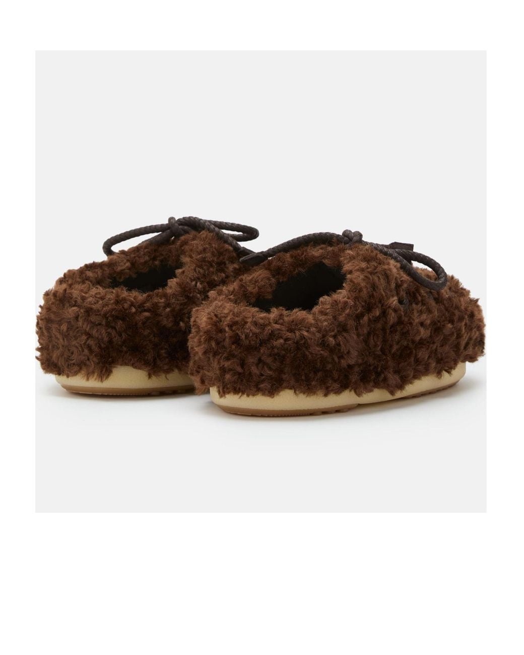 Moon Boot Brown Evx Curly Mules