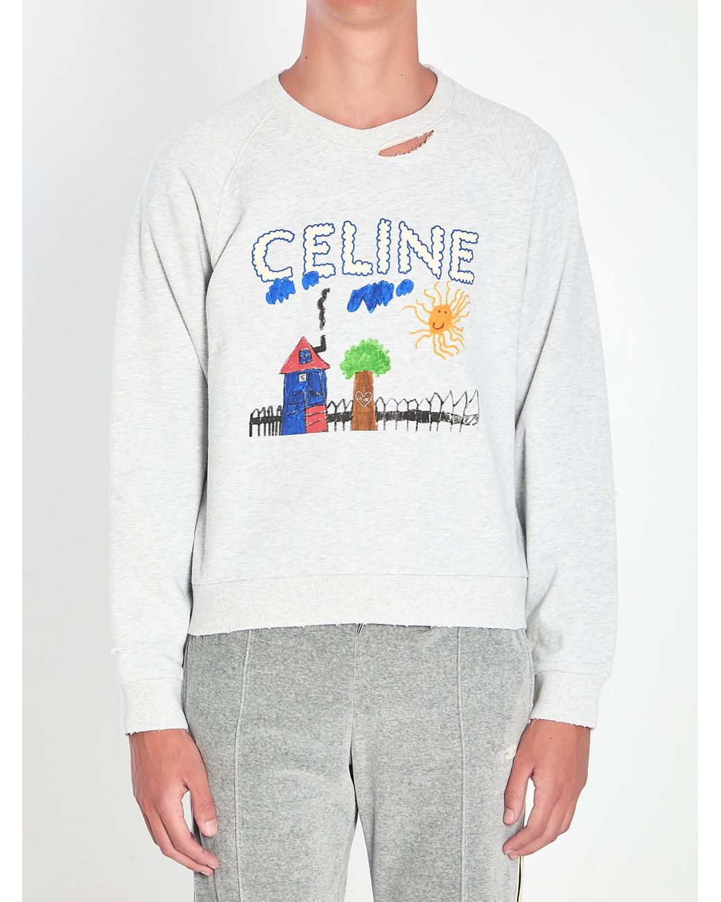 Céline White Regular Sweatshirt for men