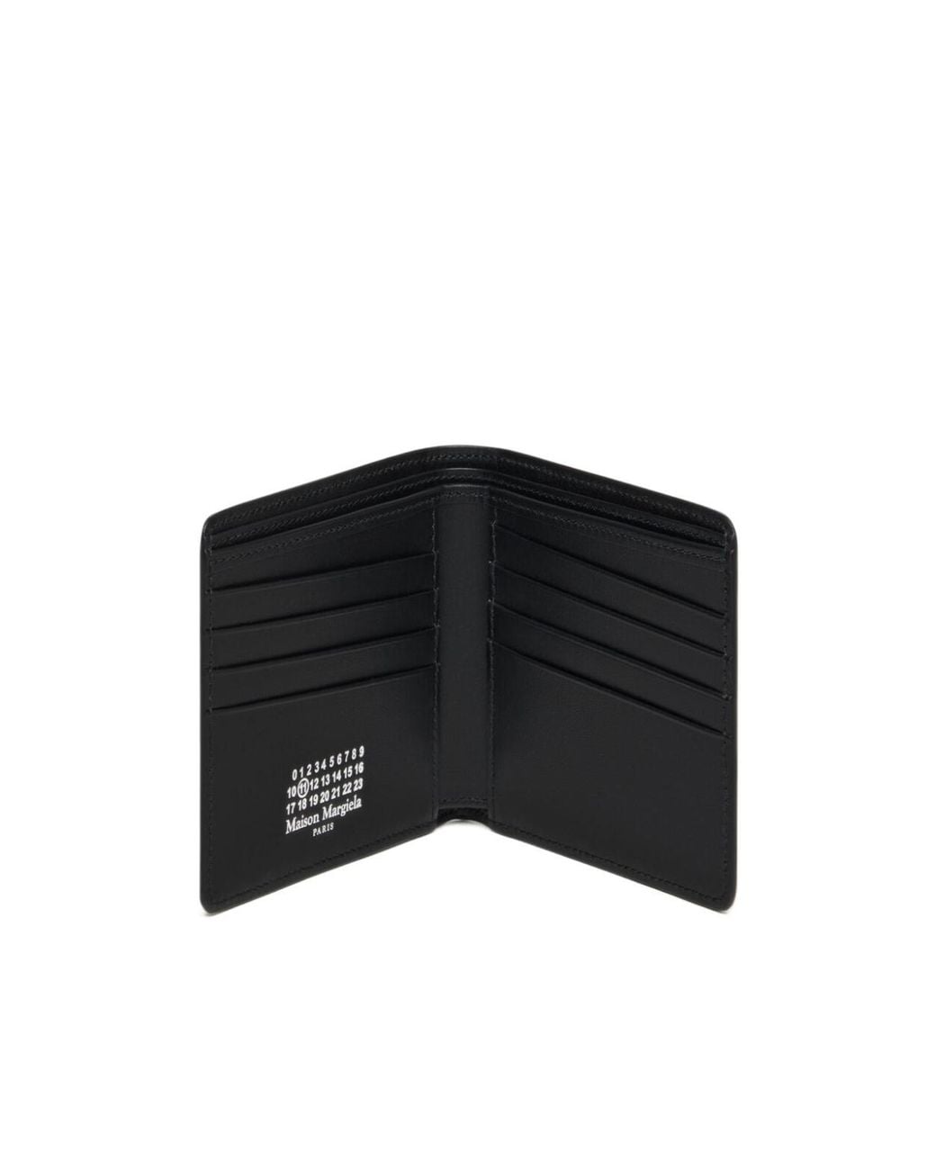 Maison Margiela Black Confetti-Print Wallet