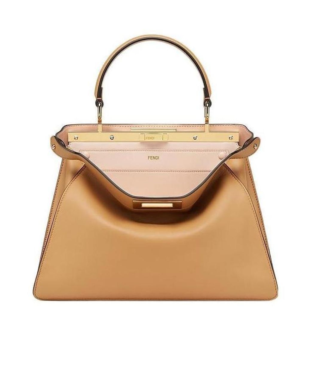 Fendi Natural Peekaboo Iseeu Medium Tote Bag
