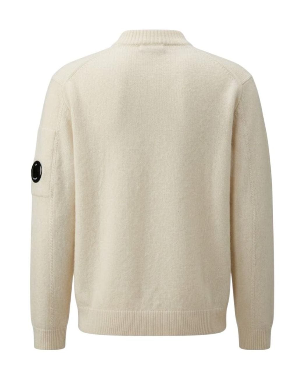C P Company Natural Lens Pocket Knitted Sweater for men