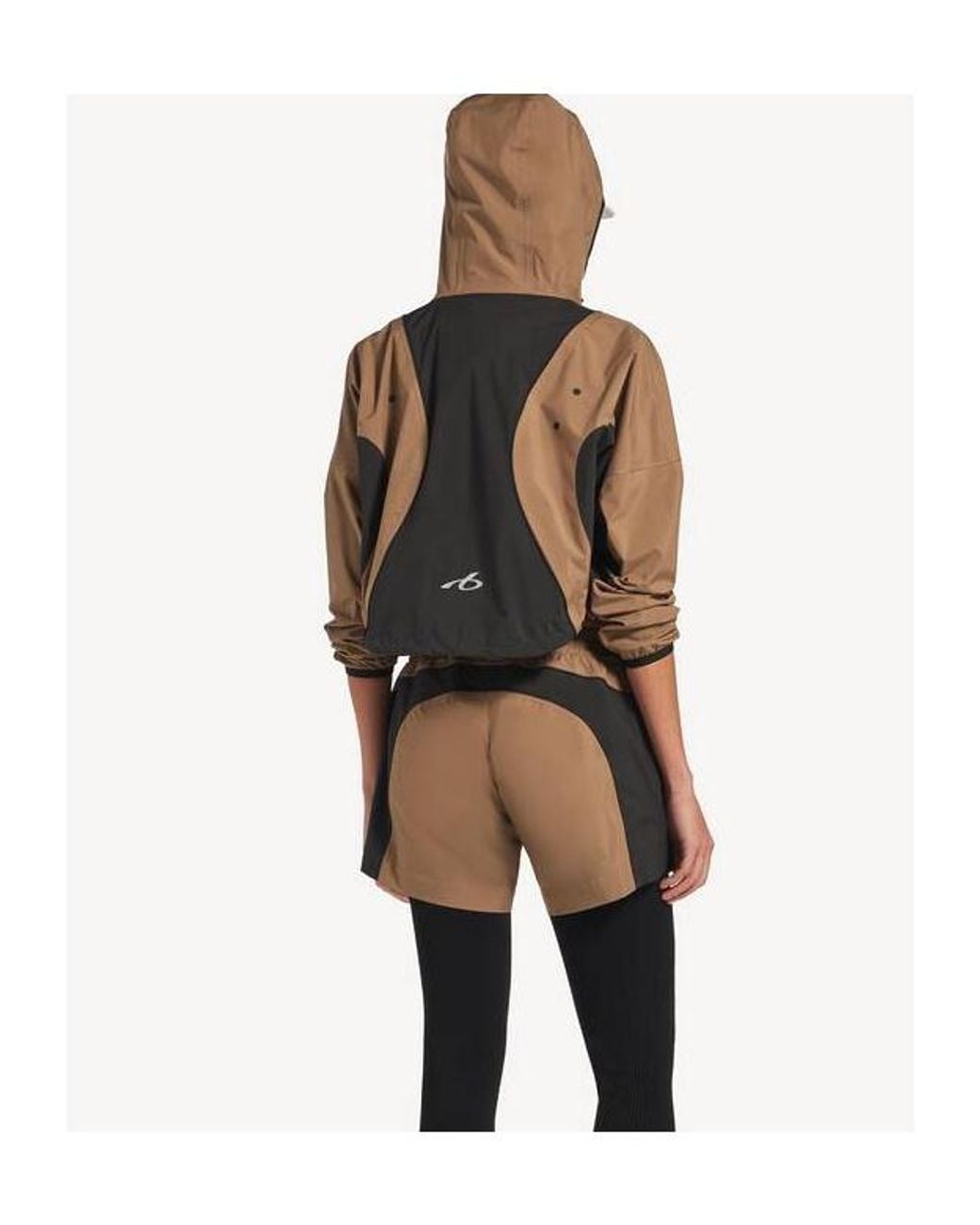 Balenciaga Brown Technical Cropped Jacket