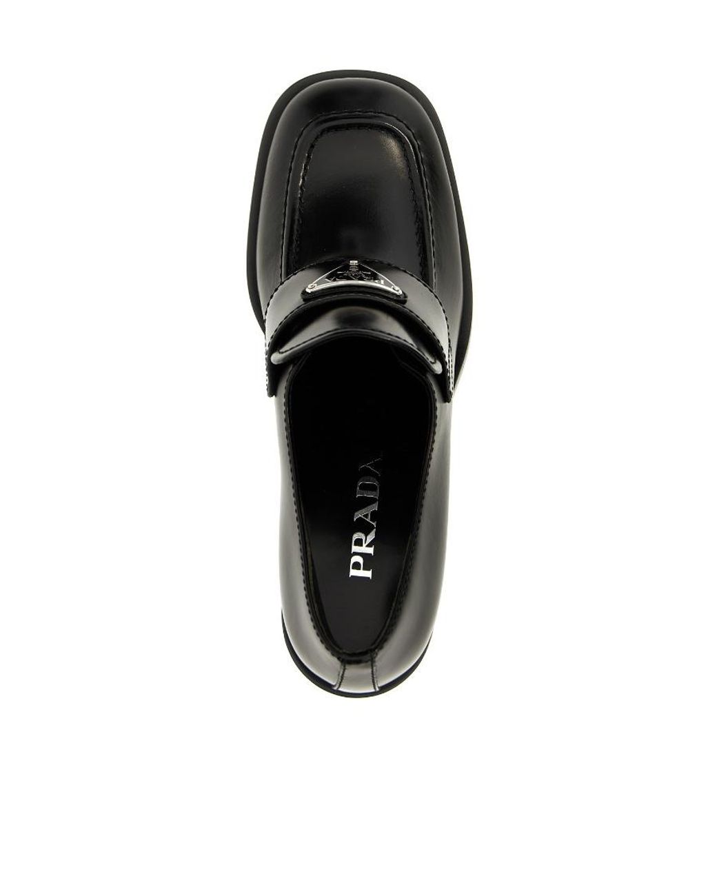 Prada Black Stitching Detail High Heels