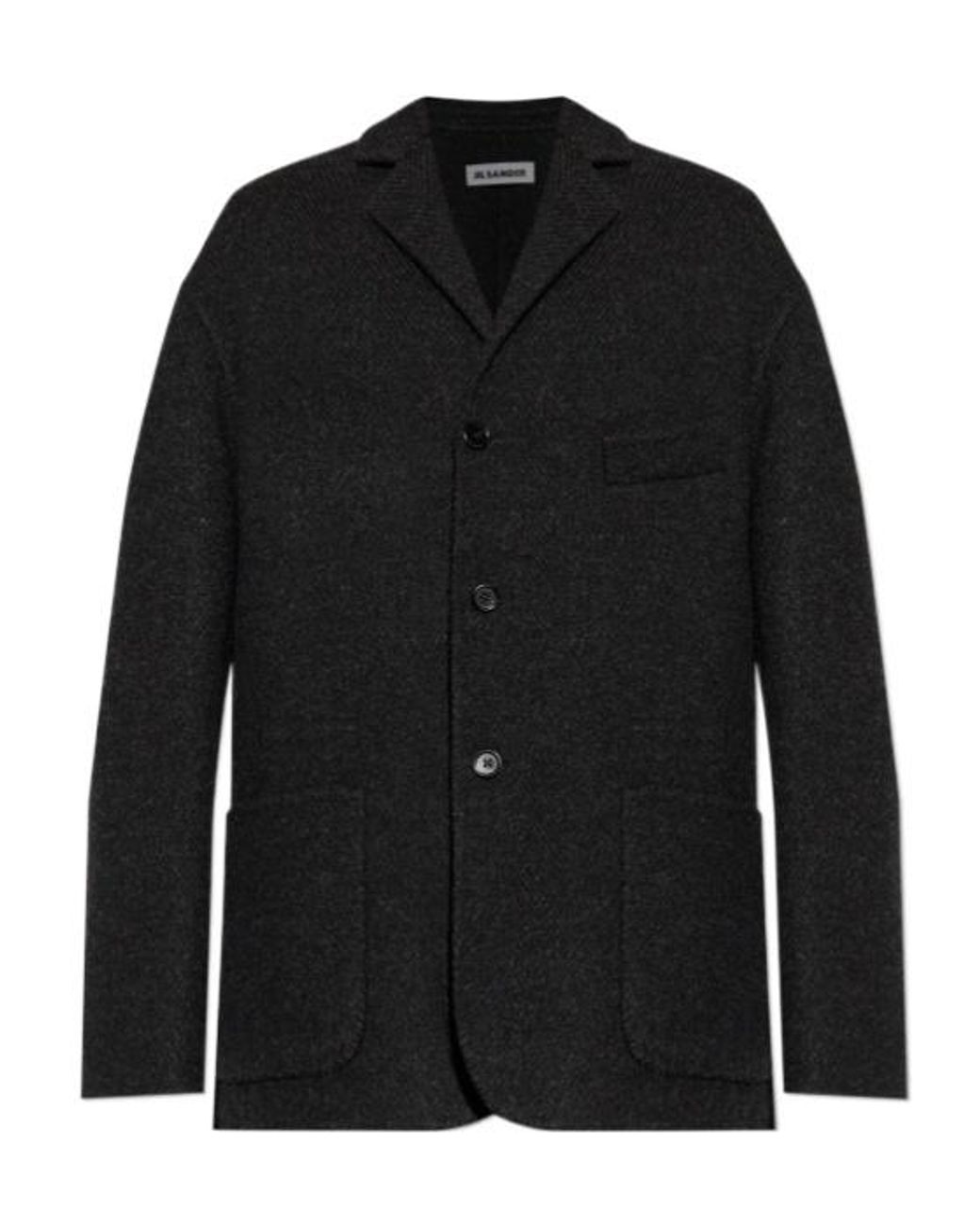 Jil Sander Black Patch-Pocket Blazer for men