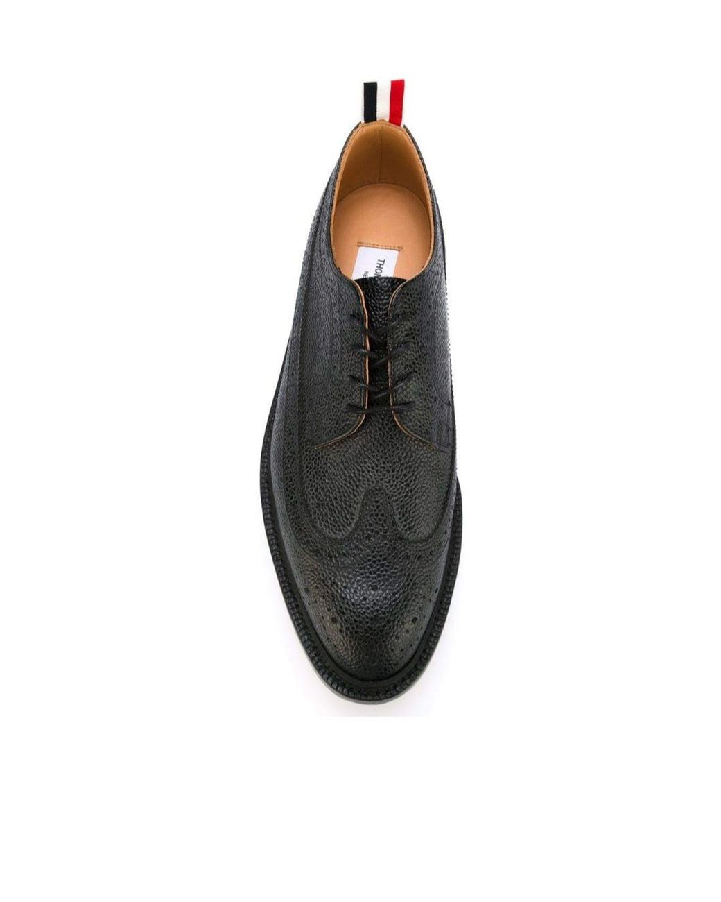 Thom Browne Black Classic Longwing Brogue Shoes for men