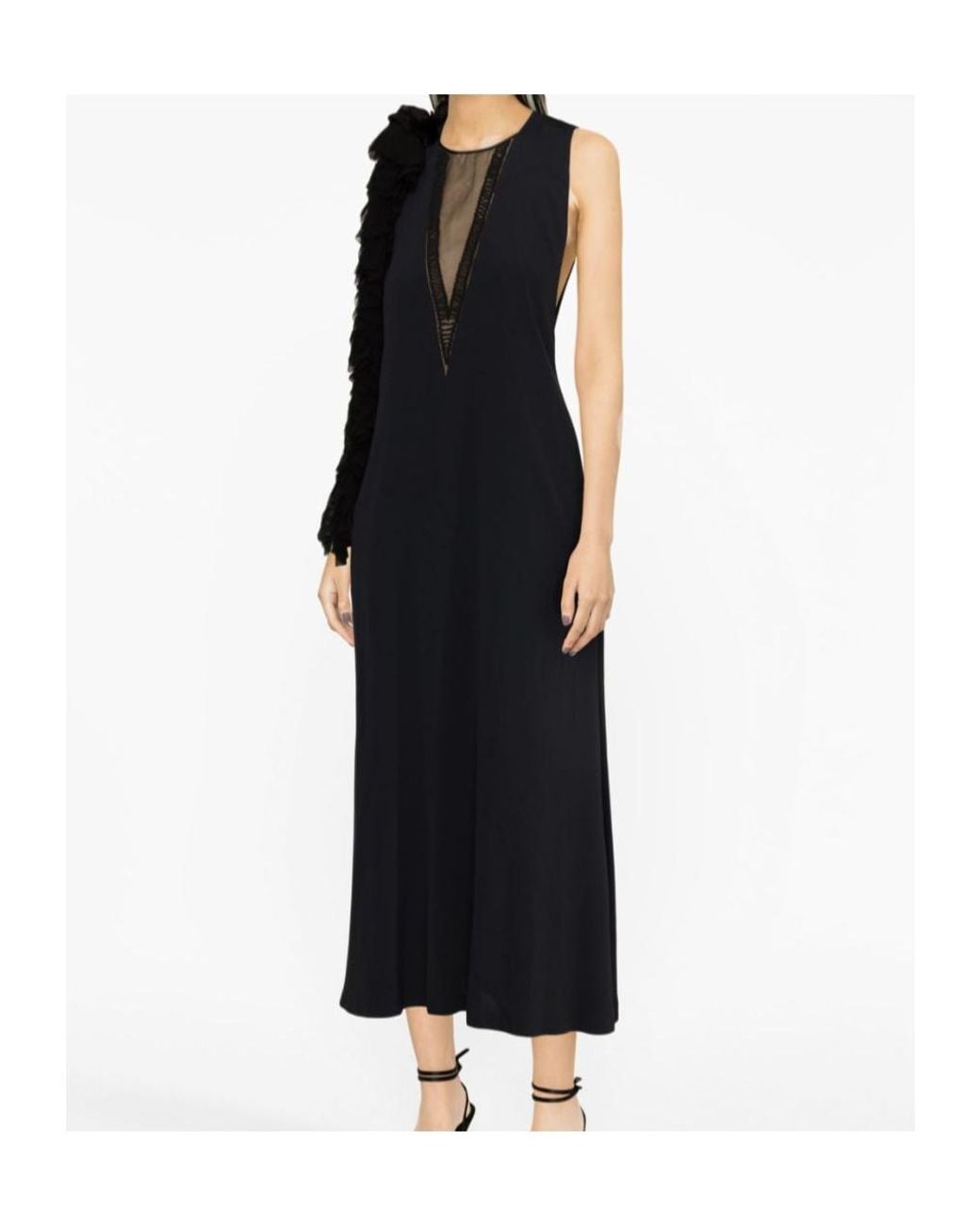 Dries Van Noten Black Midi Dress