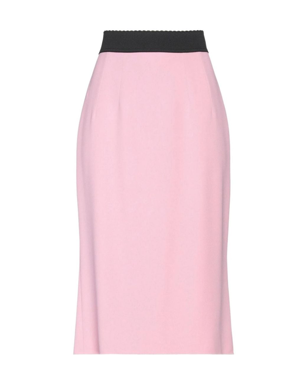 Dolce & Gabbana Pink Color-Block Midi Skirt