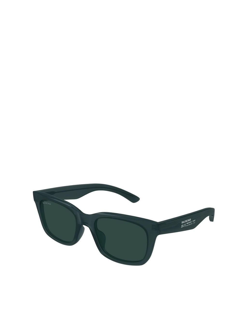 Balenciaga Green Eyewear Rectangular Frame Sunglassses for men