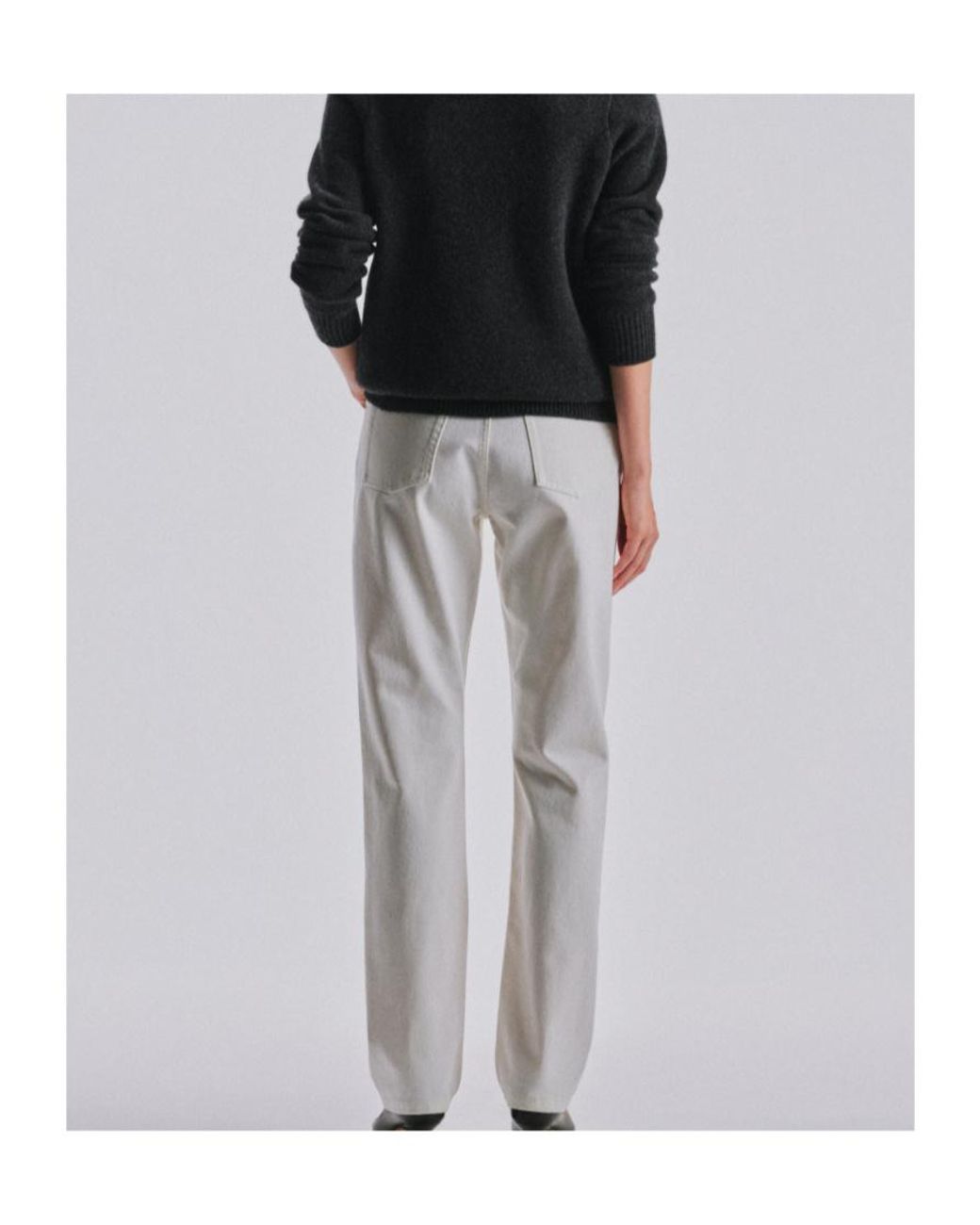 The Row White Straight-Leg Jeans
