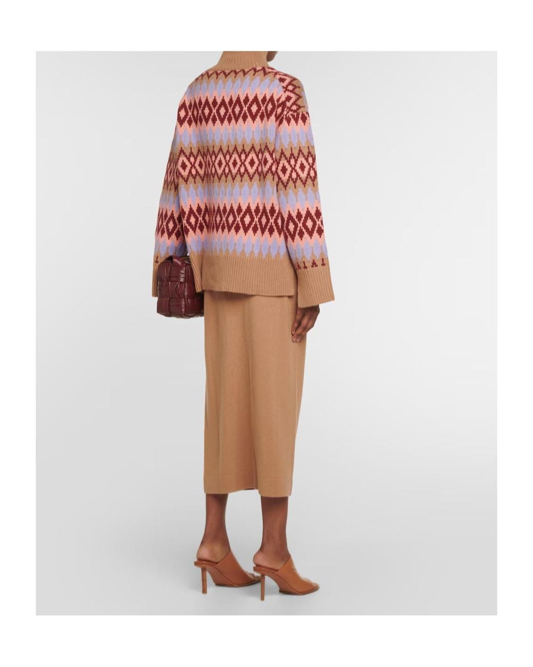 Jardin Des Orangers Red Turtleneck Sweater