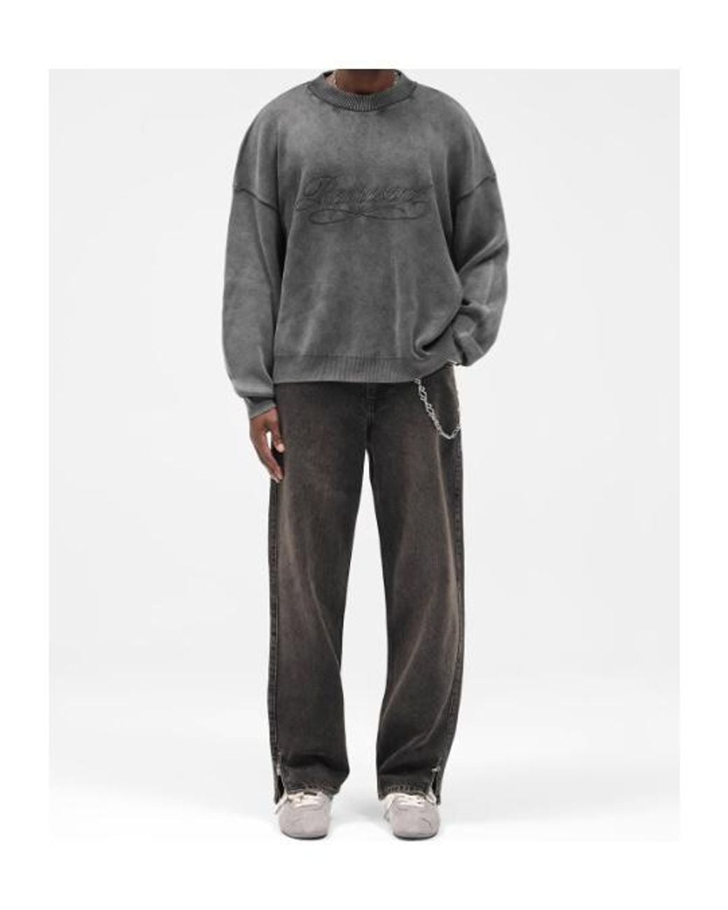 Represent Gray R 2 S Split-Leg Jeans for men