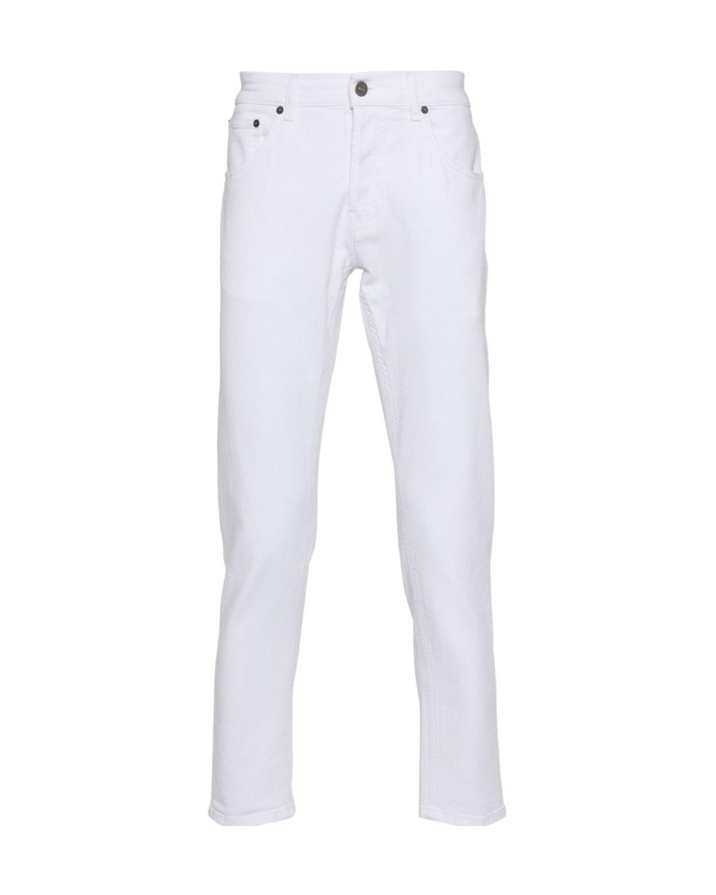 Dondup White Dian Carrot Fit Jeans for men