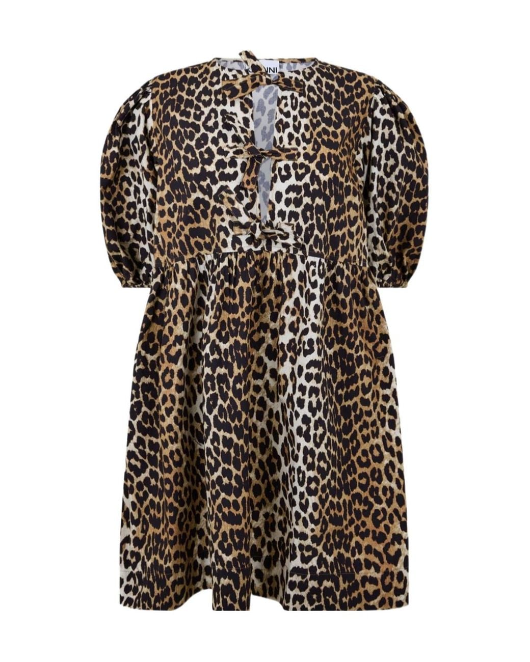 Ganni Black Print Dress