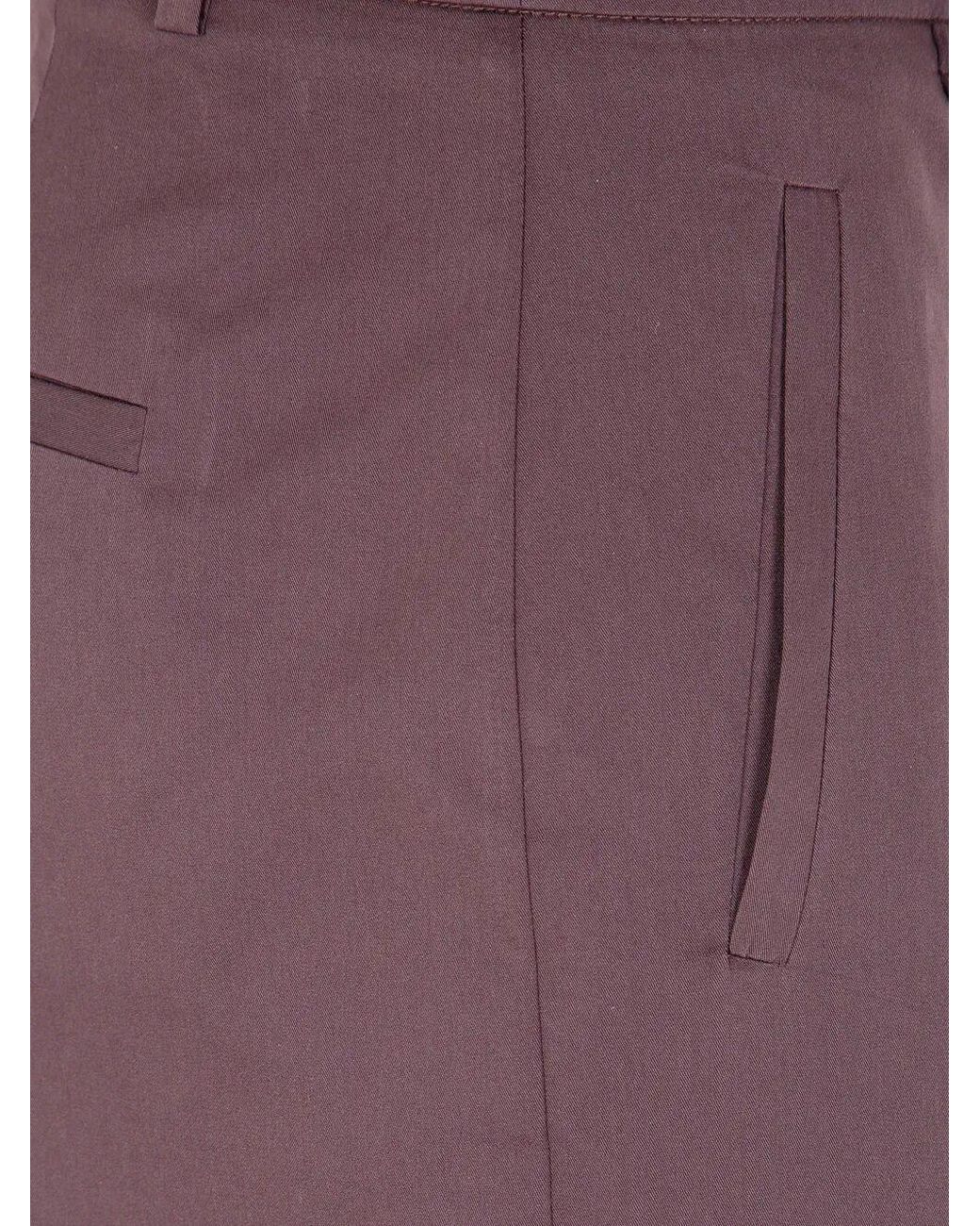 Blugirl Blumarine Purple Straight-Leg Tailored Pants