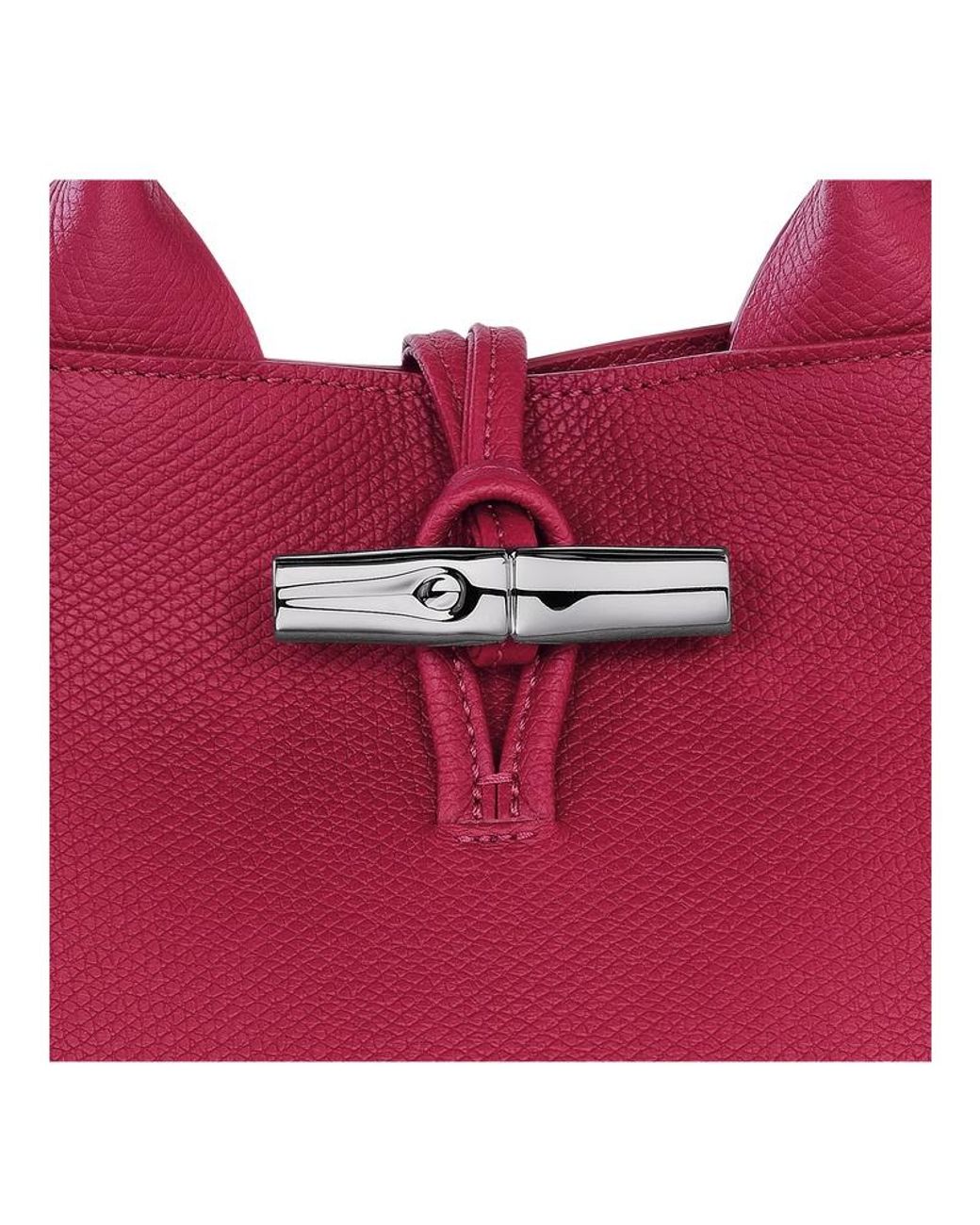 Longchamp Red S Le Roseau Tote Bag