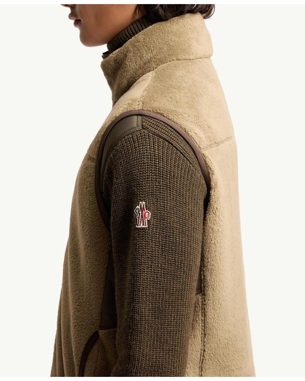 Moncler Natural Polartec Vest for men