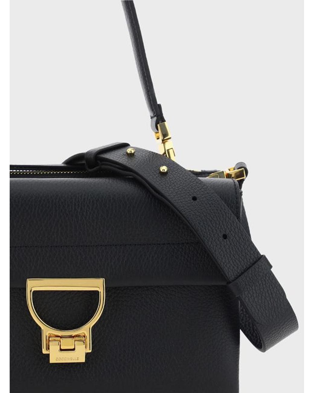 Coccinelle Black Arlettis Flap Shoulder Bag
