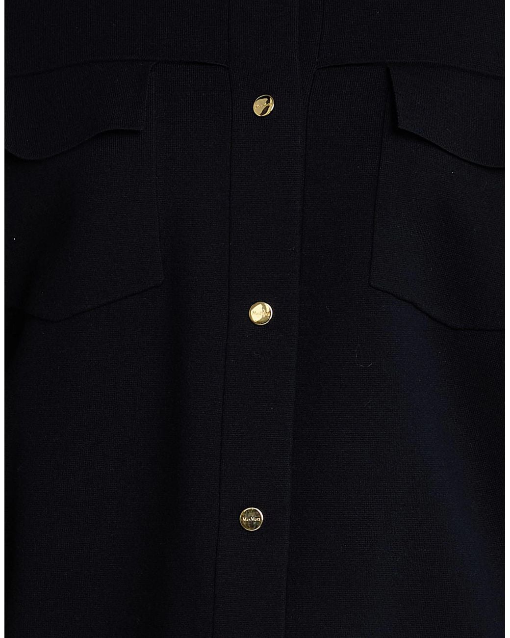 Max Mara Black Solid-Colored Knit Top