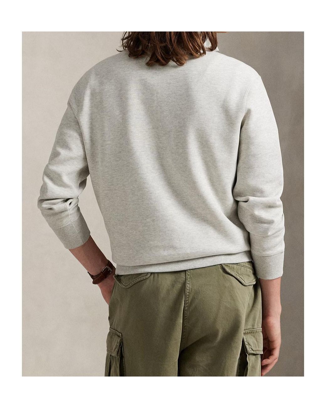 Polo Ralph Lauren White Half-Zip Sweatshirt for men