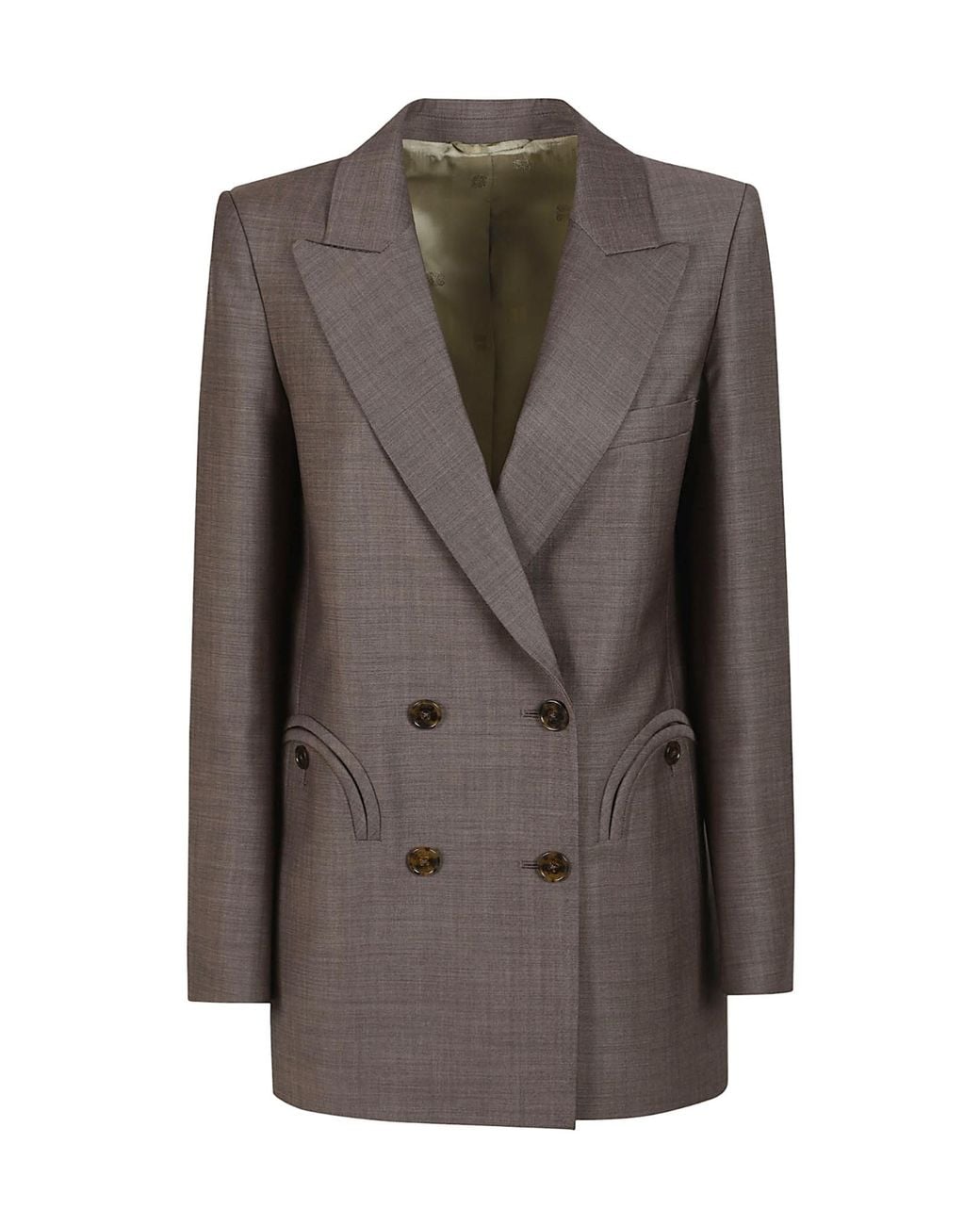 Blazé Milano Brown Blazé Milano Aile Double-Breasted Blazer