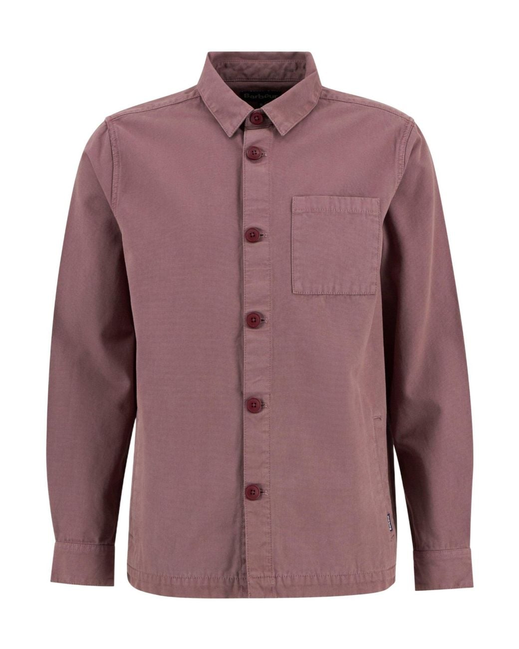 Barbour Purple Button-Down Shirt Jacket for men