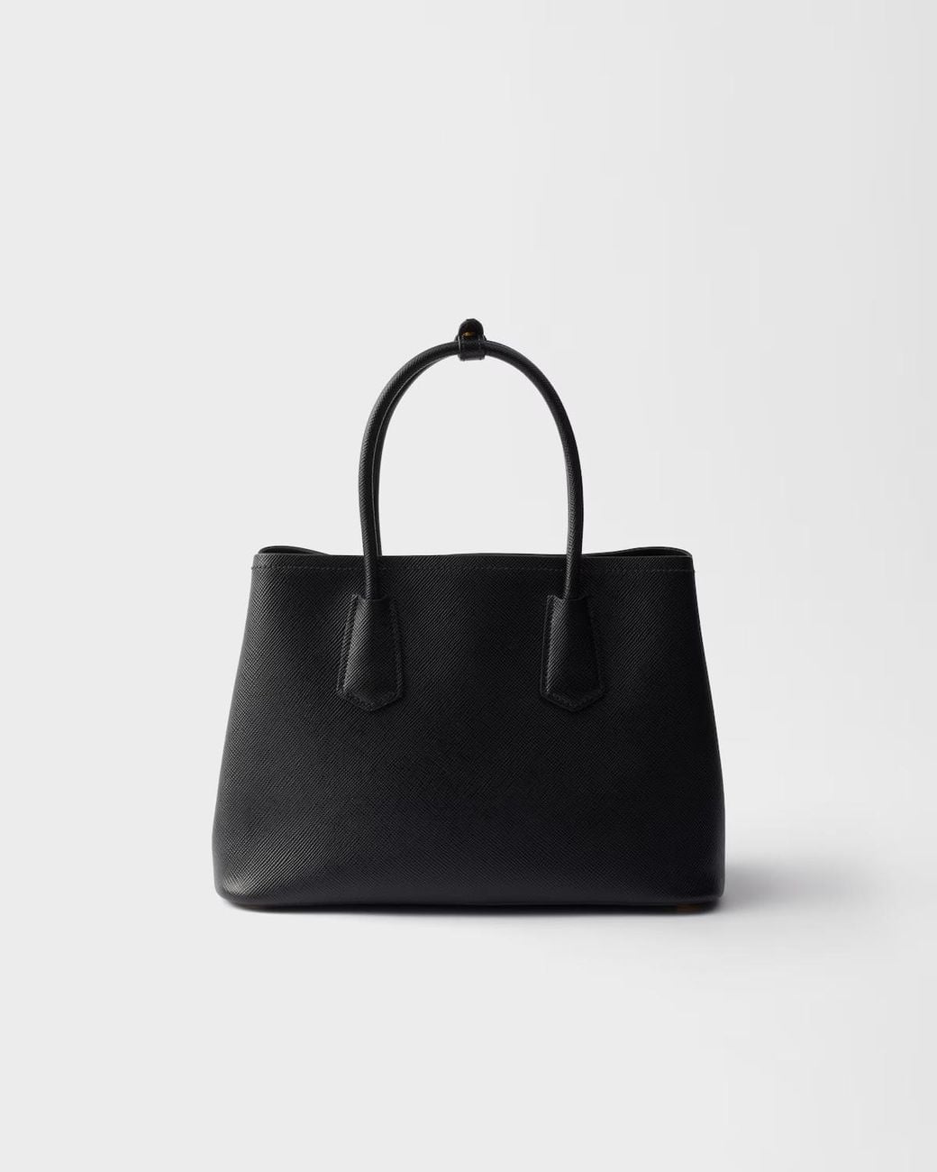 Prada Black Double Medium Saffiano Leather Bag