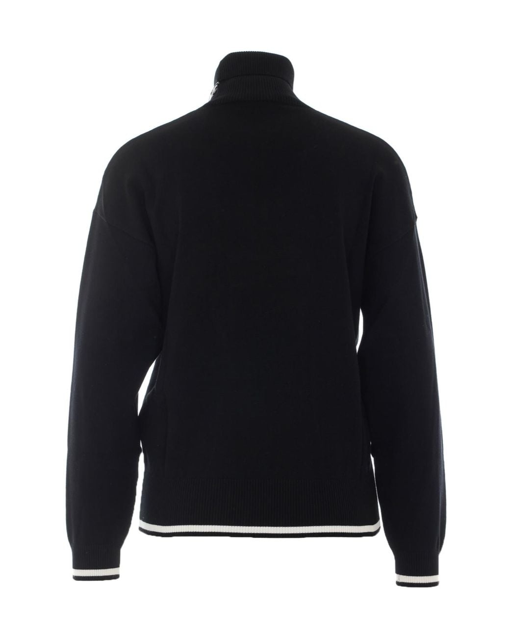 Liu Jo Black Cut-Out High Neck Knitted Sweater