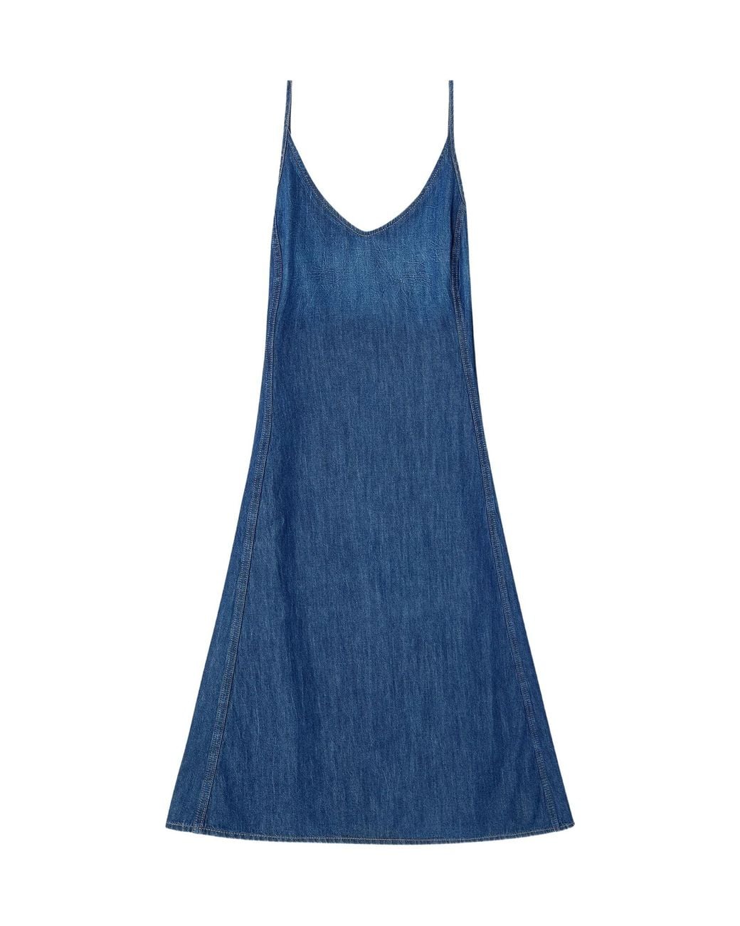 DIESEL Blue De-Beld-D Midi Dress