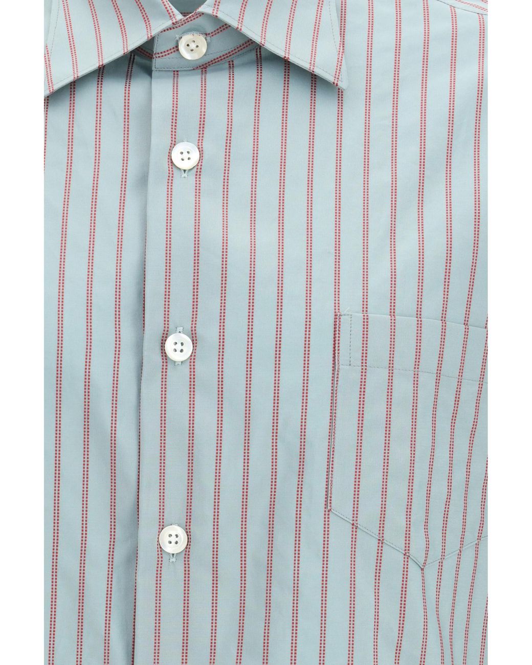 NAMACHEKO Blue Colt Oversized Striped Shirt for men