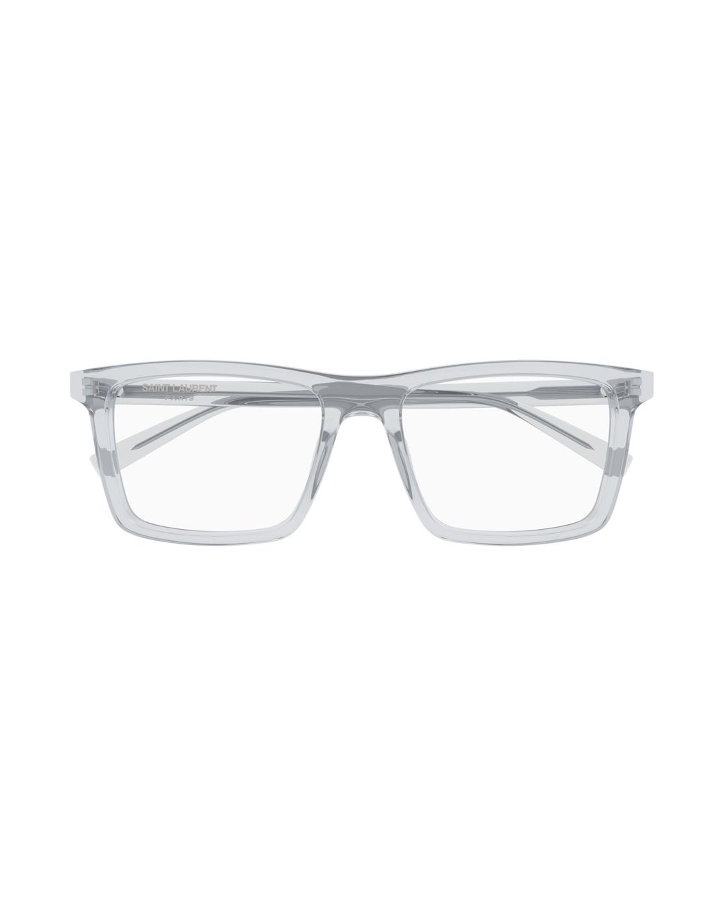 Saint Laurent White Eyewear Rectangular Frame Glasses for men