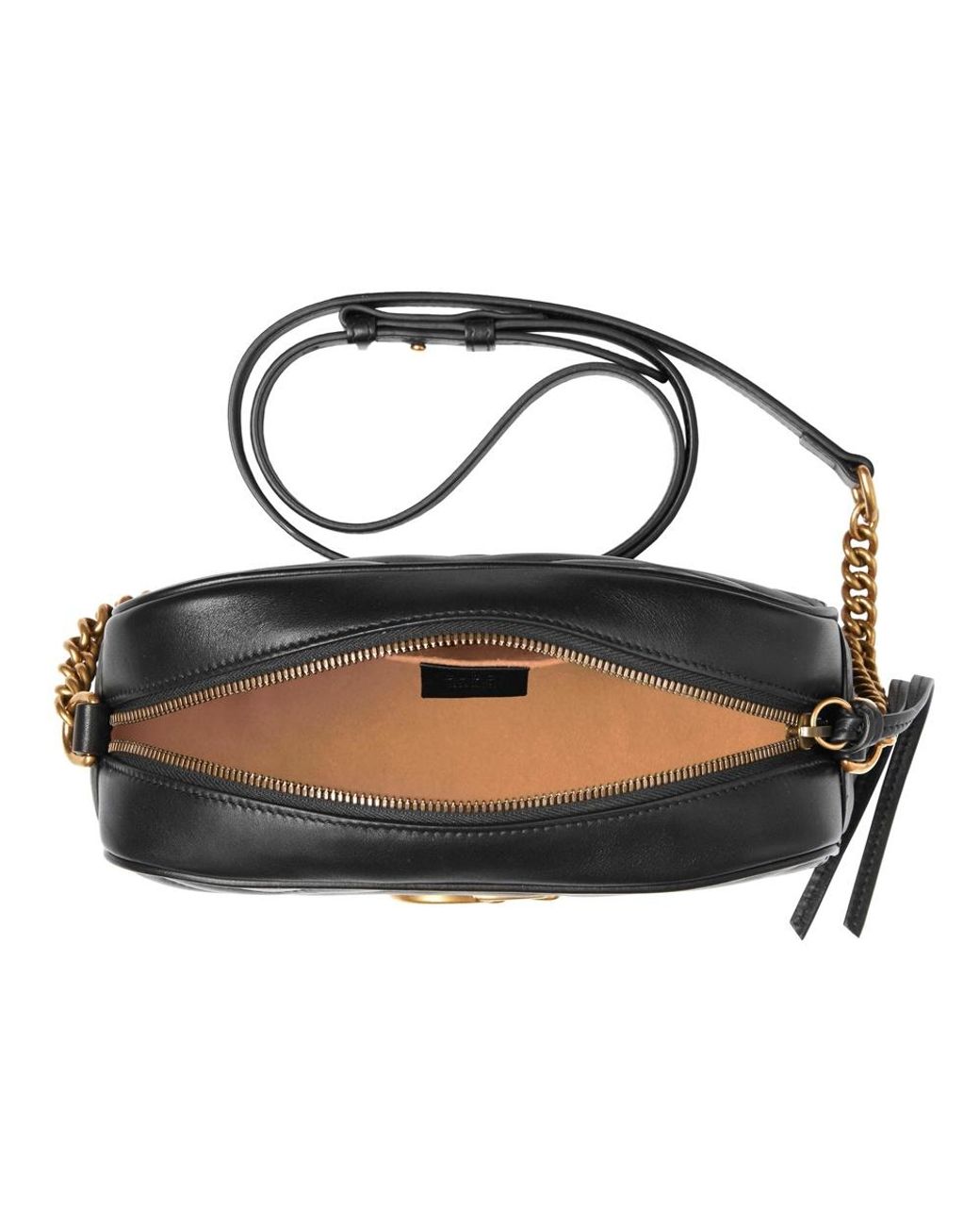 Gucci Black Gg Marmont Shoulder Bag