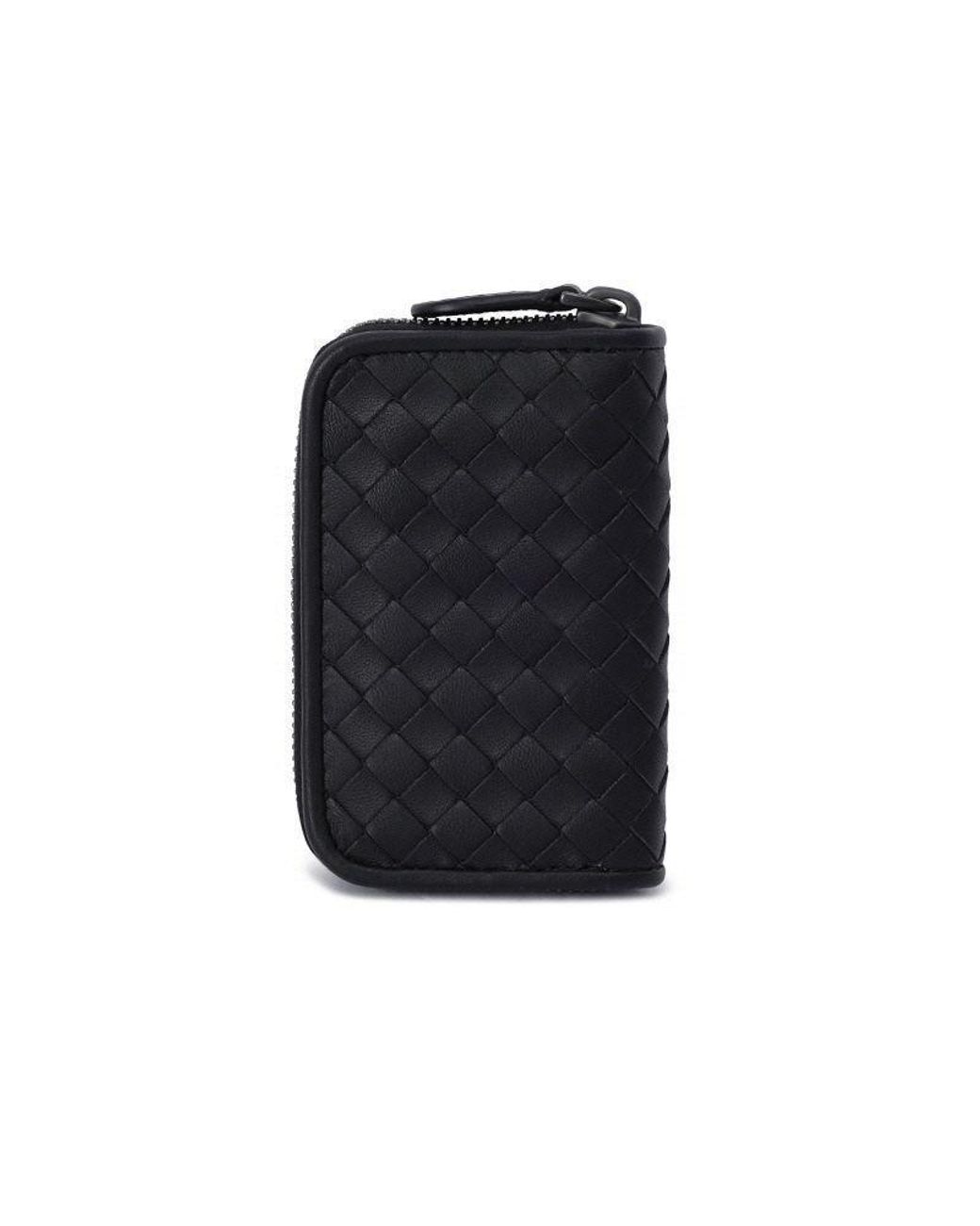 Bottega Veneta Black Zip Wallet for men