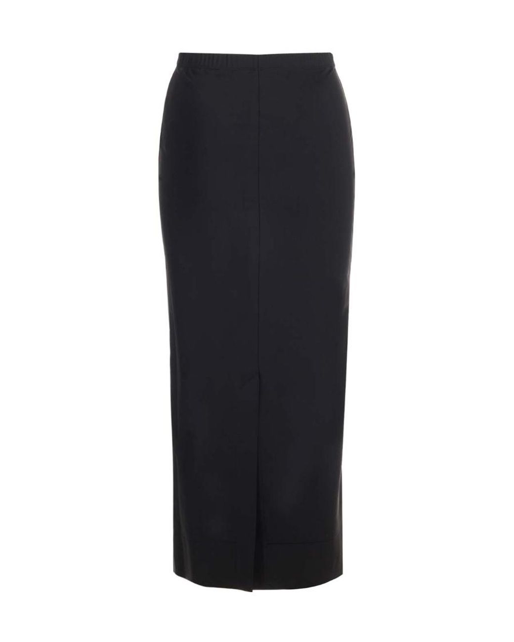 Alexander Wang Black Logo-Embroidered Pencil Skirt