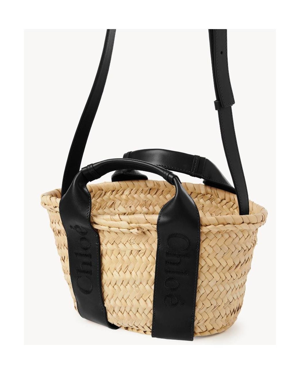 Chloé Black Chloé Sense Open Top Small Basket Bag