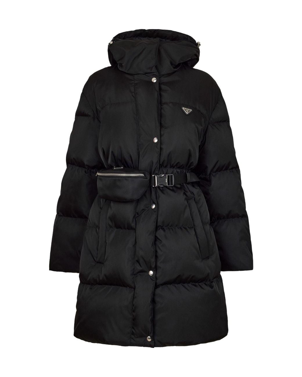 Prada Black Long Puff Jacket