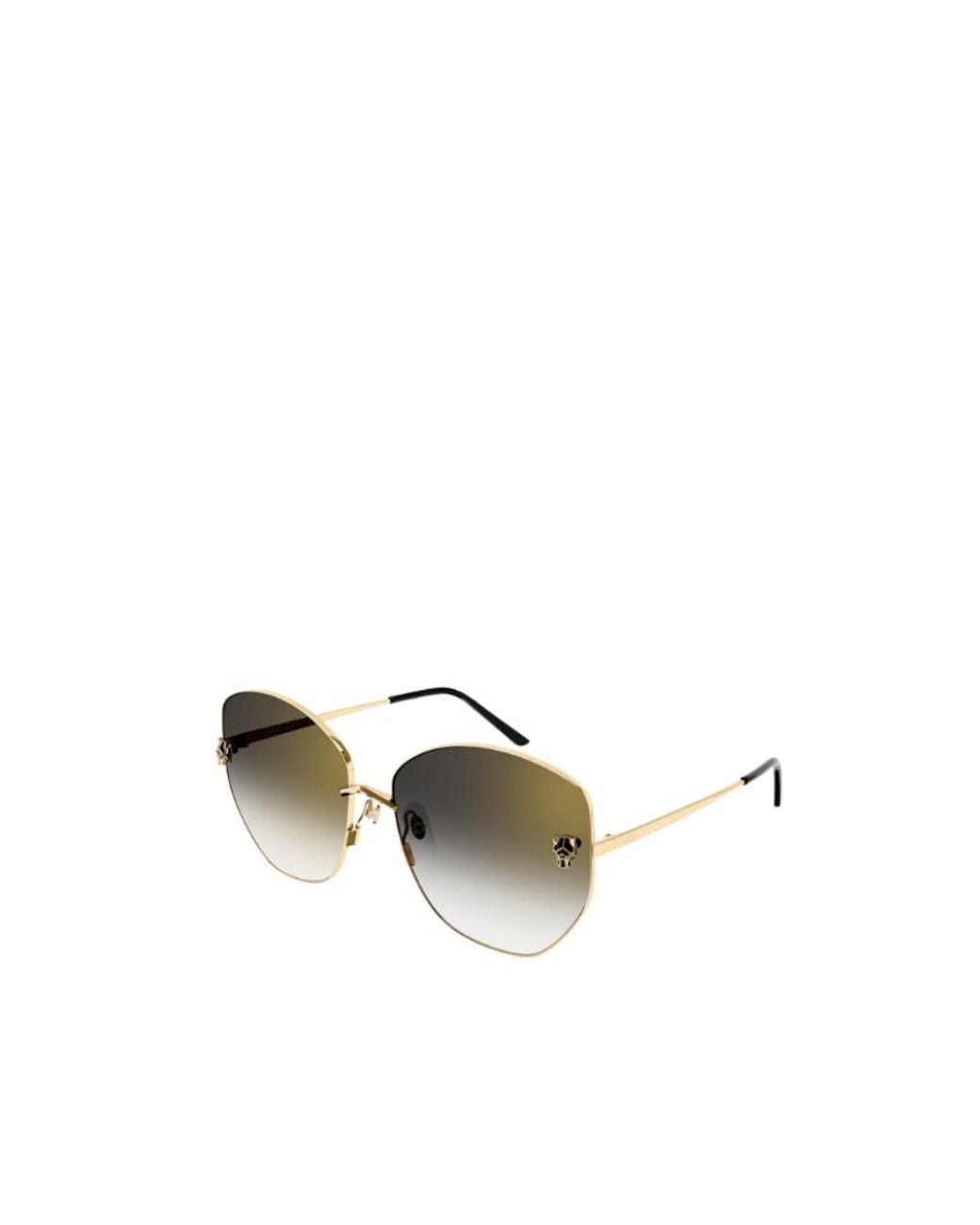Cartier Metallic Logo Sunglasses