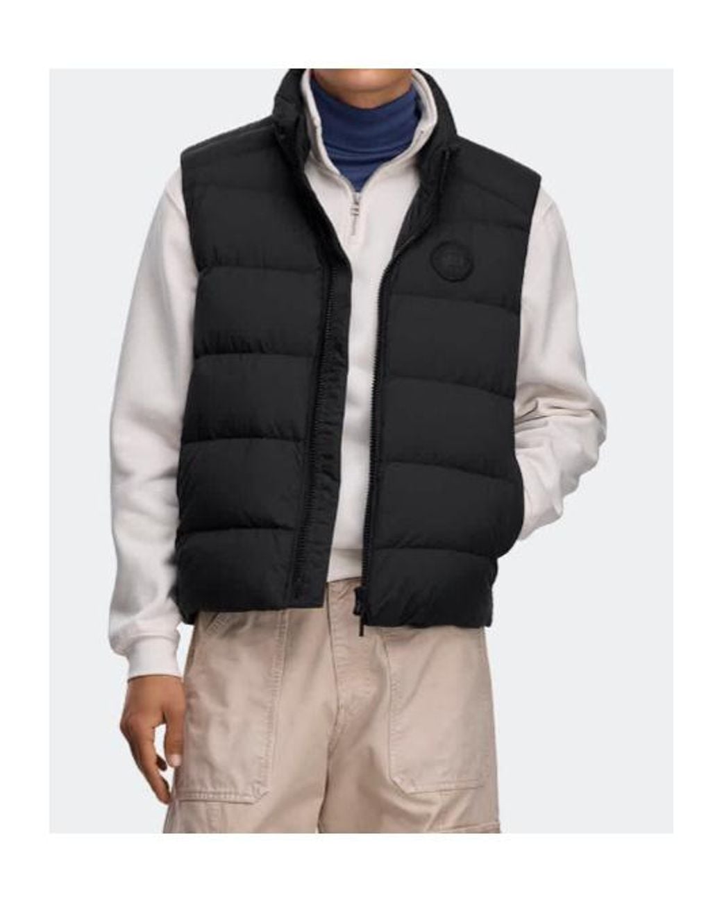 Canada Goose Black Apos;S Crofton Packable Nylon Down Vest for men