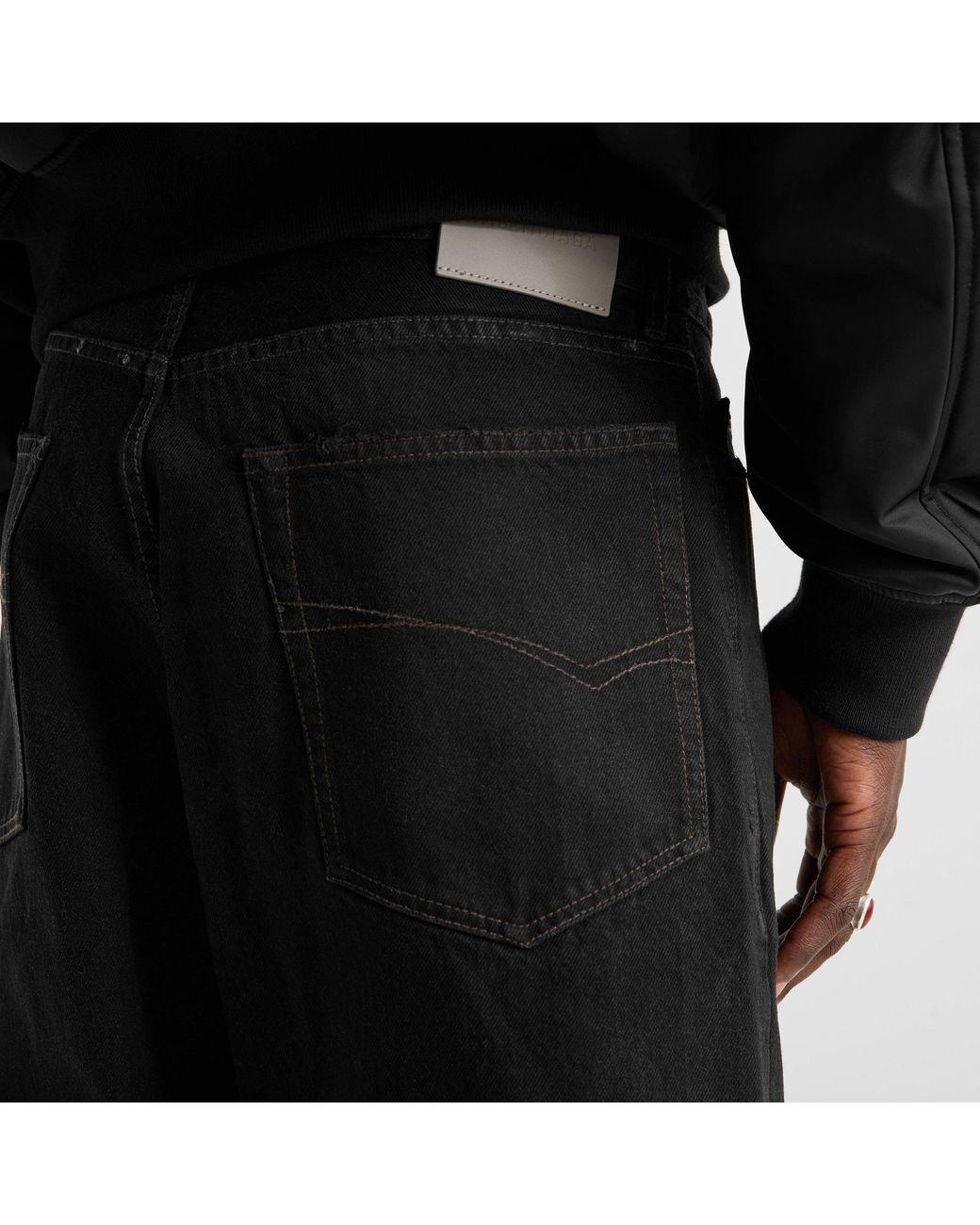 Balenciaga Black Japanese-Style Jeans for men