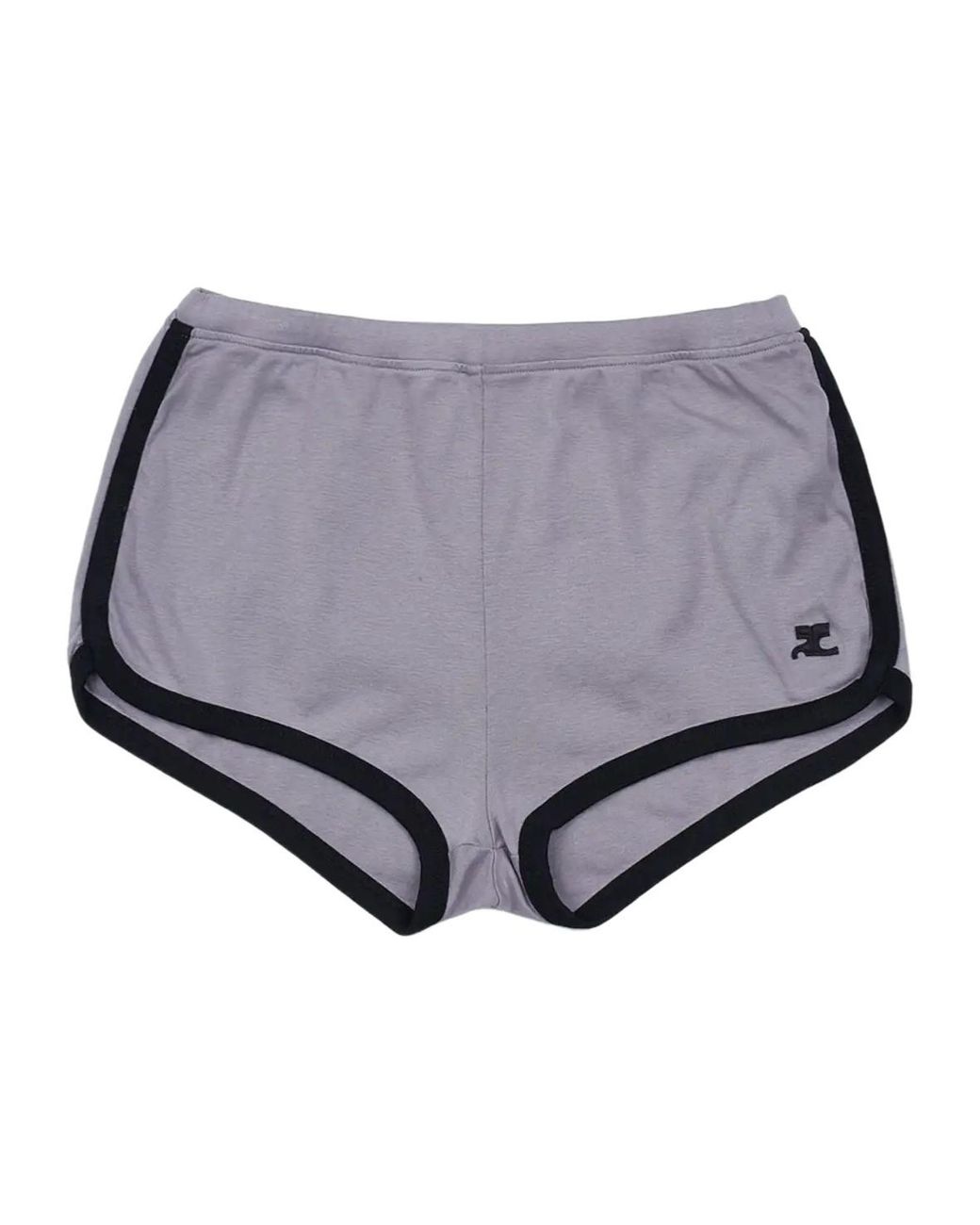 Courreges Gray Courrèges Contrast Mini Shorts